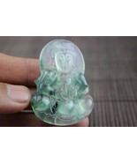 Certification of 100% natural emerald jade jadeite jade pendant【Grade A】 - $290.99