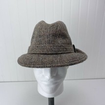 Pendleton 100% Virgin Wool Herringbone Fedora Hat Size 7 1/8 Tweed Made ... - £23.97 GBP