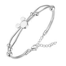 New 925 Silver fine cute Charm women bracelet bangle fashion jewelry wed... - £5.63 GBP