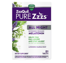 PURE Zzzs All Night Extended Release Melatonin Sleep Aid 21.0ea - £23.50 GBP