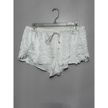 Jonquil In Bloom Sleep Shorts Women&#39;s L Ivory Lace Elastic Waist Drawstring New - £10.96 GBP