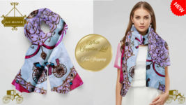Satin Scarf 35x35 Premium Silk Wrap, Lightweight, Vibrant, and Free Ship... - $49.26 CAD