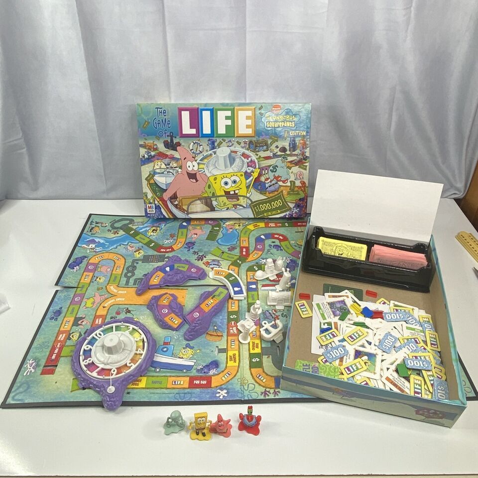 Primary image for The Game of Life SpongeBob SquarePants Edition 2005 Milton Bradley 100% COMPLETE