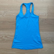 Lululemon Cool Racerback II Beach Blanket Blue Tank Top sz 4 - $34.99