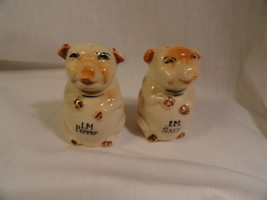 Japanese Pig Figural Salt Pepper Shaker Set - £15.71 GBP