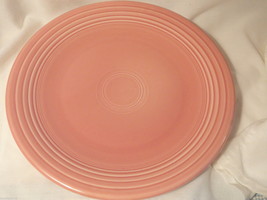 Rose Pink Fiesta Chop Plate Post 82 11.5 inches wide - £12.75 GBP