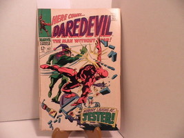Vintage Marvel Daredevil #42 Nobody Laughs At Jester Comic Book Fine - £15.71 GBP