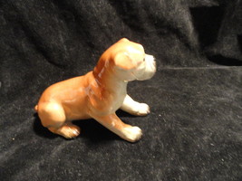 Small Porcelain Boxer Dog  Figurine - $7.99