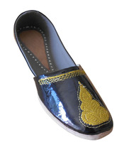 Men Shoes Indian Handmade Traditional Leather Loafers Punjabi Jutties US 8 - £31.44 GBP