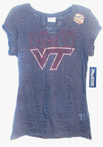 ProEdge Womens Junior Virginia Tech T-Shirt Sizes M 7-9 or L 11-13 NWT - £9.31 GBP