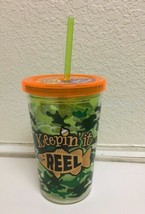 10OZ. REUSABLE BPA FREE &quot;KEEPING IT REEL&quot; PRINTED CUP, FREE SHIPPING - £7.07 GBP