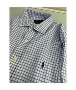 Polo Ralph Lauren Men Shirt Spread Collar Long Sleeve Button Up Large L - £19.70 GBP