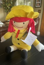 Madeline Plush Stuffed Doll Toy  14&quot; Yellow  Raincoat - £7.58 GBP