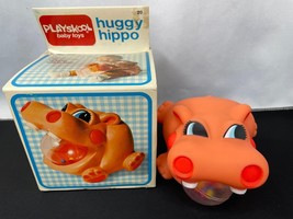 Vintage Playskool Huggy Hippo Baby Toy with Box 1979 - £23.43 GBP