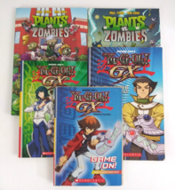 Lot Of 5 Paperback Books 3 Yu-Gi-Oh! GX &amp; 2 Plants vs Zombies - £15.20 GBP
