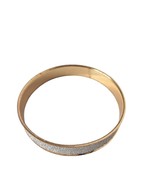 Gold Tone Glitter Bangle Bracelet Womens Costume Jewelry - €13,08 EUR