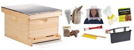 Little Giant 10-Frame Deluxe Beginner Hive Kit Premium Beekeeping Starte... - $305.95