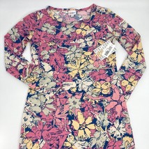 LuLaRoe Women&#39;s Size XS Extra Small Long Sleeve Debbie Dress Pink Floral NWT - $12.17