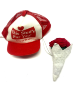 Build A Bear Trucker Baseball THIS STUD&#39;S FUR YOU! KING OF BEARS Cap Hat... - $16.24 CAD