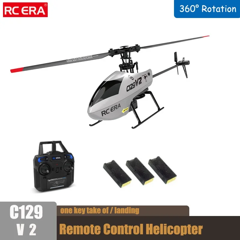 C129V2 2.4G Rc Helicopter 4 Channel Remote Control Helicopter Charging Toy Drone - £76.40 GBP+