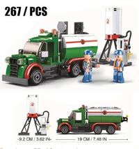 City Series Building Block Truck Tanker Model Bricks Kids Toy Gift - $23.48