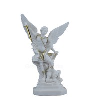Saint St Michael Archangel Defeated Lucifer Greek Statue Sculpture Figure  - £40.37 GBP