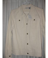 NEW- SPIEGEL Linen Long slev blazer POCKETS jean style jacket 8 10 12 M ... - £28.24 GBP