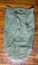 USGI Army Issued VTG 1952 Korean War Top Load Canvas Duffle Bag, Olive Drab OD - $39.95