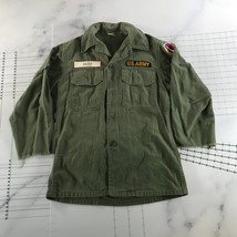 Vintage Army Shirt Mens 14.5.x 31 Type II Utility 1965 OG-107 Vietnam Di... - $93.25