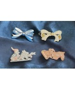 Vintage 1950s Tip Top USA Hair Clip Barrette  Lot of 4 Puppy Gnome Bows ... - $97.61 CAD