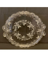 Vintage Mikasa Angelique cake platter plate crystal clear glass West Ger... - $20.00