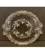 Vintage Mikasa Angelique cake platter plate crystal clear glass West Ger... - £15.66 GBP