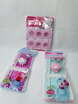 Hello Kitty Bundle Bottle Cap W/Straw &amp; Drain Filter Mini Set Of 3 Sanrio - £14.33 GBP