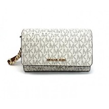Michael Kors Women Leather Crossbody Bag Handbag Phone VANILLA - £159.73 GBP