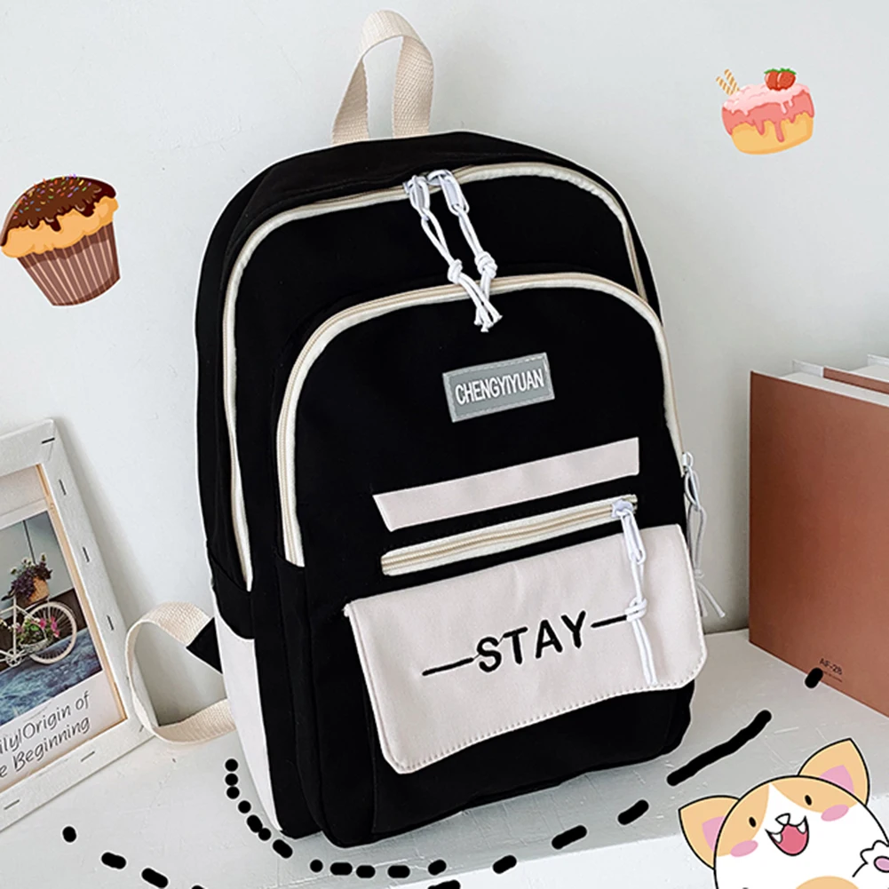 Casual Preppy Style Large Capacity Students School Bags Fashion Color Co... - $144.63