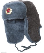 USSR Vintage Russian Army Ushanka Winter Hat, with Soviet Army Soldier I... - £46.79 GBP+
