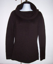 Elie Tahari Bergdorf Goodman Brown Merino Wool Cowl Neck Sweater Sz Smal... - £69.76 GBP