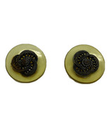 Lot 2 Vintage Plastic Transparent Yellow and Novelty Metal Buttons - £28.50 GBP