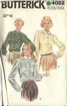 Butterick Sewing Pattern 4052 Misses Womens Top Blouse Shirt Size 12 New - $6.99