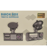 Black Box Traffic Recorder Dash Cam - HD Front And Rear/inward 1080p Camera - $18.99