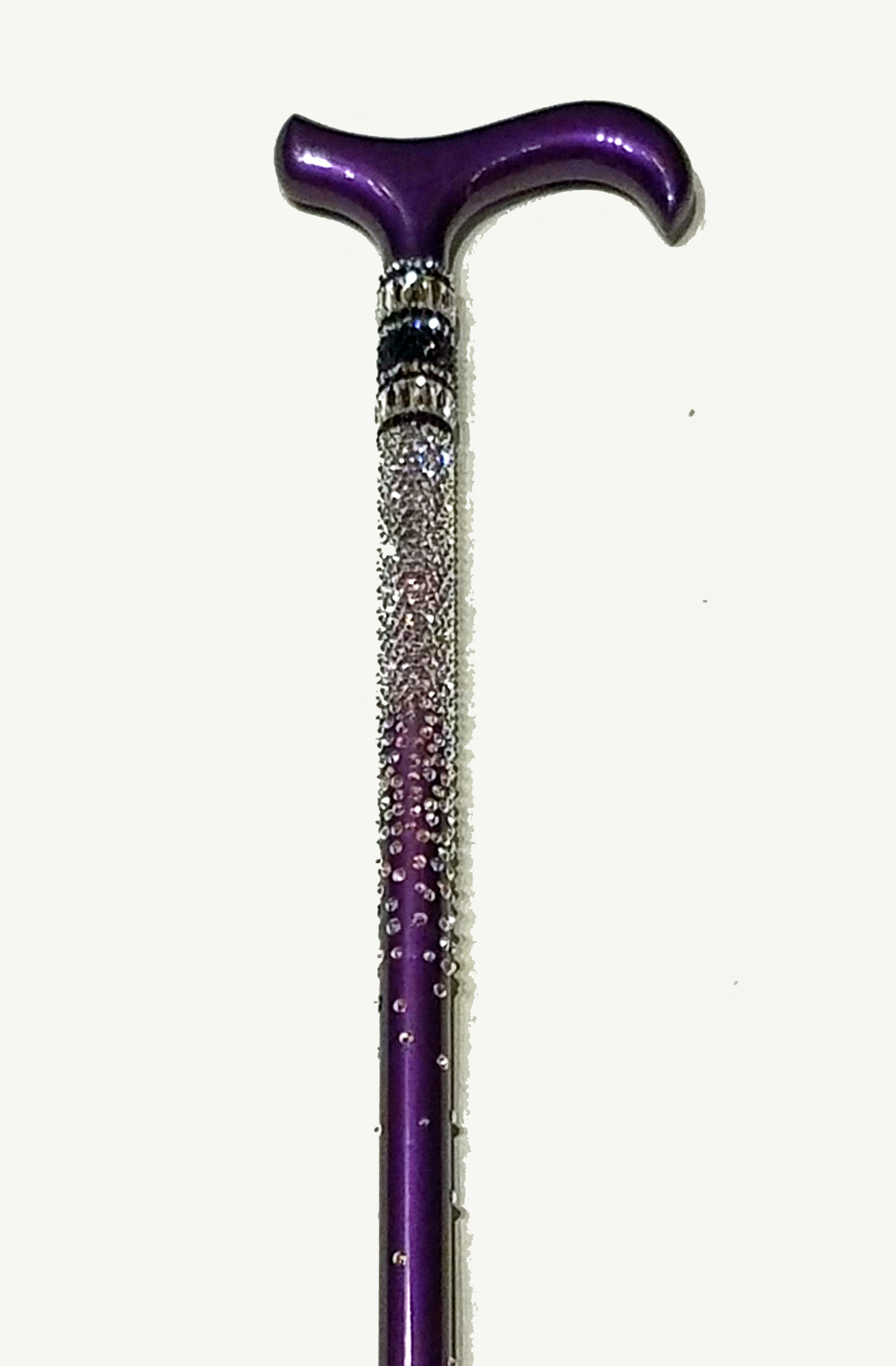 “Broadway Red” Lightweight Crystal Rhinestone Bedazzled Fashion Cane –  Fashionable Red Bling Wooden Walking Stick for Balance Assistance