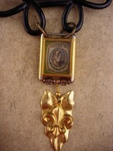 VIntage brooch 1897 Louisiana Rag music brooch assemblage charm watch fob brooch - £51.83 GBP