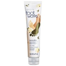 AVON FOOT WORKS &quot;BEAUTIFUL GINGER &amp; WHITE TEA CLAY MASK&quot; (3.4 fl oz) ~ S... - £6.73 GBP