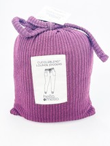 Hello Mello Cuddleblend Lounge Joggers Snuggle Worthy Small Burgundy Pockets - $14.46