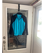 Kim Rogers Women&#39;s Small Full Zip Athletic Jacket Green Black Long Sleeve - $20.24 CAD