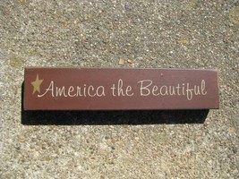  31421ATB- America The Beautiful Wood Block - £2.35 GBP