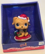 Hasbro 2006 Littlest Pet Shop Bobble Head Tabletop Figurine Christmas Do... - £23.73 GBP