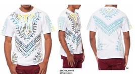 African Dashiki WHITE AFRICAN PRINT DASHIKI T-SHIRTS BLACK PANTHER AFRIC... - $25.00