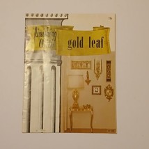 Finishing with Gold Leaf vintage 1966 booklet w/ instructions tips technique - £7.46 GBP
