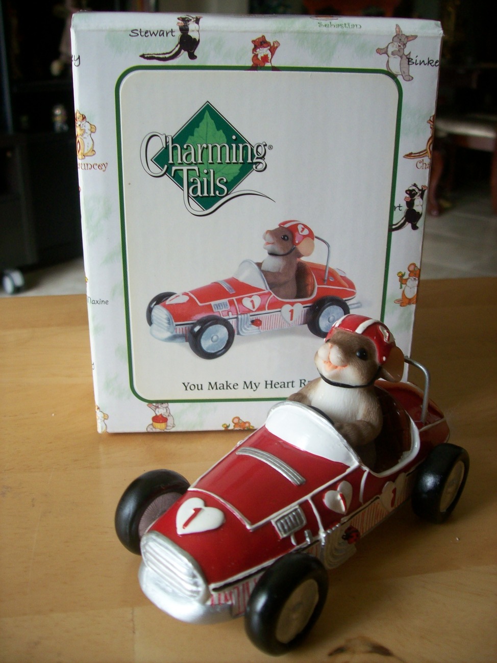 Fitz & Floyd Charming Tails “You Make My Heart Race” Figurine - $25.00